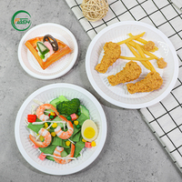 Assiettes jetables en PS de qualité alimentaire Flash 7 9 10 pouces, robustes et écologiques pour les événements de barbecue, les dîners et les plats festifs