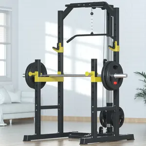 2024 Multifunctional Adjustable Home Gym Workout Fitness Equipment Exercise Power Rack Sport Cable Machine For Unisex