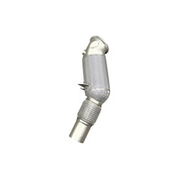 Downpipe catalyzed haute performance pour BMW 220i 320i 330i 420i 430i 530i B48, 200 cellules, échappement haute performance avec bouclier thermique