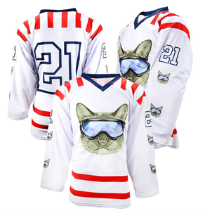 Maillot de hockey personnalisé 2026 à faible MOQ, grandes tailles, coloré, pour commande d'équipe, entièrement sublimé, maillot de sport tendance - Product Image 2