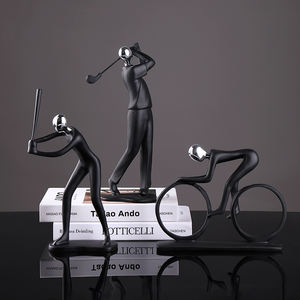 Décoration intérieure minimaliste moderne Sculpture en résine abstraite Ornements de bureau Décoration d'intérieur Décoration intérieure de la maison - Product Image 2