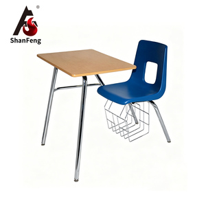 Silla Ergonómica Moderna con Tableta de Escritura, Silla de Escritorio Individual Cómoda para Estudiantes, Combo Premium para Universidad, Colegio y Aula - Product Image 1