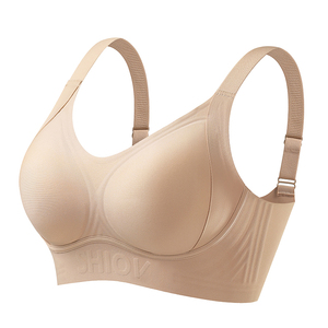 고품질 무선 리프트 안티 처짐 스포츠 여성 브라 고정 컵 심리스 편안한 푸쉬업 플러스 사이즈 브라 - Product Image 3