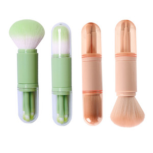 Goede Kwaliteit Kleine Reis <span class=keywords><strong>4</strong></span> In <span class=keywords><strong>1</strong></span> Make-Up Borstel Set Draagbare Mini Lip Borstel Make-Up Borstel Voor Vrouwen Gezichtscosmetica - Product Image 2