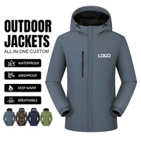 Veste de sport d'extérieur pour homme de haute qualité, veste coupe-vent en polyester pour le camping, la randonnée en montagne