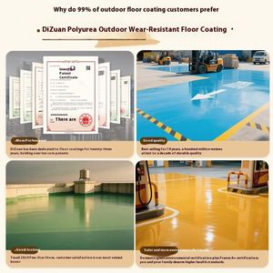 Revestimiento Epóxico Antideslizante para Pisos, Protección Solar Impermeable, Pintura de Poliurea para Pisos de Cemento Exteriores, Resistente al Desgaste, Aplicación con Brocha - Product Image 4