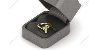 18K Gold Plated <b>Sterling</b> <b>Silver</b> Prong <b>Set</b> Dainty Stackable <b>Ring</b> <b>Set</b> Women Moissanite Cross Thin Luxury Certified <b>Rings</b> Trendy - Product Image 5