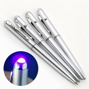 Bolígrafo de Plástico con Luz UV LED, Tinta Negra/Azul, Material Plástico, Regalo Novedoso para Material Escolar y de Oficina - Product Image 1