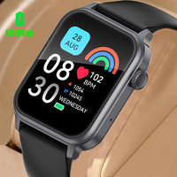 Für JX633 Quadratische Smartwatch Unisex 600mAh Großer Akku TFT IP68 Wasserdicht Multi-Sport-Modus Fitness-Tracker für