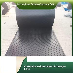 Toptan özel balıksırtı desen kauçuk konveyör bant kaymaz aşınmaya dayanıklı ısıya dayanıklı gıda içecek fabrikası iç<span class=keywords><strong>in</strong></span> kullanılan - Product Image 4