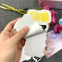 Feuilles d'autocollants de haute qualité, autocollants en papier artistique personnalisés avec paillettes, découpe Kiss Cut, impression d'autocollants réfléchissants
