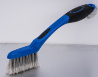 Brosse de lavage de voiture à poils doux MK-C004 20 cm, brosse de détaillage à poignée ergonomique, outil auto pour roues, jantes, intérieur et extérieur