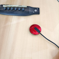 Microphone de contact transducteur pour guitare acoustique et violon, avec prise de sortie 6,35 mm, vente en gros