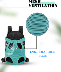 Sac à dos d'extérieur réglable pour chien et chat Sac de <span class=keywords><strong>voyage</strong></span> portable pour randonnée Fermeture à glissière personnalisable en polyester de fabrication privée - Product Image 3