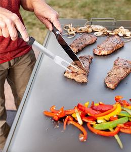 <span class=keywords><strong>Plaque</strong></span> <span class=keywords><strong>de</strong></span> calandre en acier inoxydable, gril à gaz et à charbon, <span class=keywords><strong>plaque</strong></span> <span class=keywords><strong>de</strong></span> <span class=keywords><strong>Plancha</strong></span> à dessus plat avec poignées amovibles, spatule à gratter, tourne-<span class=keywords><strong>plaque</strong></span> - Product Image 6