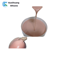 Caoutchouc de silicone liquide RTV2 souple translucide à faible viscosité pour soutien-gorge coussinet d'allaitement personnaliser