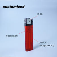 Briquet LED Jumbo Grand Format Personnalisé en Plastique pour Extérieur, Gaz, Pierre à Feu, Vente en Gros pour Camping et Cigare avec Logo