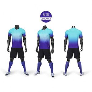 Conjunto de Camisetas de Fútbol de Poliéster 100% de Alta Calidad en Tallas Grandes, Color Rosa y Verde, Uniforme de Club de Fútbol - Product Image 4
