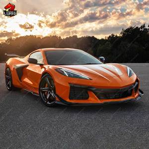 Kit carrosserie pour <span class=keywords><strong>Chevrolet</strong></span> <span class=keywords><strong>Corvette</strong></span> C8 Mise à niveau vers le style Z06 Matériau PP Grille de pare-chocs avant et arrière Jupe latérale Kit de voiture - Product Image 3
