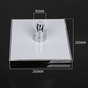 Pommeau de <span class=keywords><strong>douche</strong></span> Led <span class=keywords><strong>en</strong></span> laiton massif 12 '', pommeau de bain carré, effet pluie, <span class=keywords><strong>changement</strong></span> de couleur, Led - Product Image 4