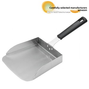 Espátula de Cocina Extra Grande de Acero Inoxidable con Mango de Plástico - Product Image 3