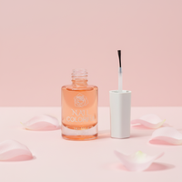 Flacons carrés en verre rechargeables de 10 ml pour vernis à ongles avec pinceau à capuchon hexagonal de 13 mm, contenants vides pour laque à ongles pour emballage cosmétique