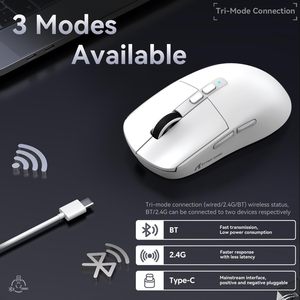 Souris de jeu sans fil légère ATTACK SHARK X6 avec rétroéclairage RVB, base de charge et boutons programmables - Product Image 6