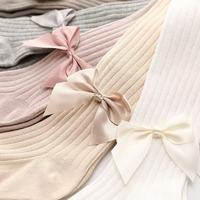 Collants longs en coton tricoté pour enfants, chaussettes moulantes respirantes et opaques pour filles, mode quotidienne toutes saisons