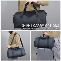 Bolsa de Viaje de Lujo Unisex con Logotipo Personalizado, Gran Capacidad, Impermeable, Ecológica, de Poliéster de Alta Densidad, OEM/ODM