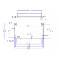 Usinage CNC Boîtier en aluminium extrudé Boîtier électronique en métal Boîtier de batterie Boîtier PCB