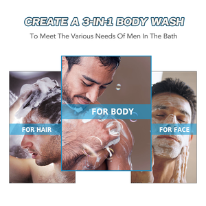 <span class=keywords><strong>Gel</strong></span> <span class=keywords><strong>douche</strong></span> 3-en-1 pour le visage, le <span class=keywords><strong>shampoing</strong></span> et le corps, <span class=keywords><strong>gel</strong></span> <span class=keywords><strong>douche</strong></span> de marque privée de haute qualité, <span class=keywords><strong>gel</strong></span> <span class=keywords><strong>douche</strong></span> hydratant pour hommes avec logo - Product Image 3