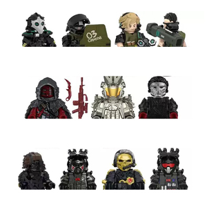 Set <span class=keywords><strong>de</strong></span> Figuras <span class=keywords><strong>de</strong></span> Acción Delta Operation Villon Soldier Red Wolf Weilong Fuerzas Especiales con <span class=keywords><strong>Armas</strong></span> para Niños, Juguetes <span class=keywords><strong>de</strong></span> Construcción - Product Image 1