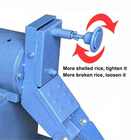 Moulin Électrique Combiné pour Grains, Riz, Maïs et Soja avec Décortiqueuse à Paddy