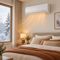 Climatiseur mural moderne de 1 à 2 tonnes, type Inverter, certifié CE CB, économe en énergie, pour le refroidissement et le chauffage des espaces intérieurs