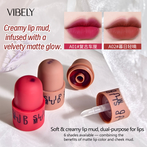 Tinte Labial y Colorete 2 en 1 de Marca Privada, Mousse Cremoso, No Reseca, Resistente a la Transferencia, Maquillaje Multiusos, Tinte de Larga Duración para Mejillas - Product Image 3