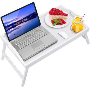 Personalizzato bianco grande vassoio per la <span class=keywords><strong>colazione</strong></span> a guardare la TV e disegnare la scrittura pieghevole con le gambe - Product Image 1