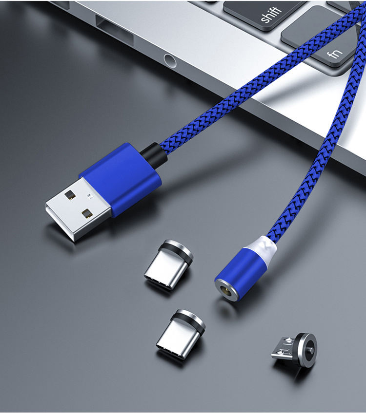 1M Braided 3-IN-1 Charging Cable - Image 4