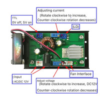 Diode laser haute puissance, 10mm, rouge/vert/bleu universel, courant d'entraînement de courant constant et tension, modulaire TTL réglable