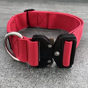 Adjustable Designer Tactical Wide Dog Collar With Metal Buckle Heavy Duty Strong Nylon Print Sustainable Bowknot TOP QUALITY PET
