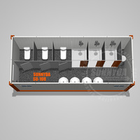 Conteneur de toilette et de salle de bain Conteneur de maison pliante Salle de bain avec toilettes portables Conteneur de toilette préfabriqué Wc