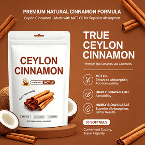 Cápsulas Blandas de Canela de Ceilán Orgánica de Alta Potencia con Aceite MCT, 30 Cápsulas Blandas, Suplemento Dietético para la <span class=keywords><strong>Salud</strong></span> Antioxidante y Metabólica - Product Image 2