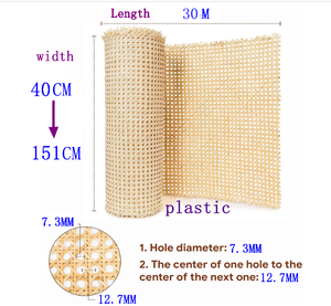 Sangle de rotin en plastique bambou de style rustique de haute qualité 28 "pouces 70cm approvisionnement direct du principal fabricant pour l'utilisation de mur - Product Image 6