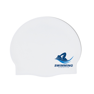 Bonnet de bain professionnel imperméable pour la compétition, logo personnalisé, impression en gros, fabricant de bonnets de bain en silicone pour adultes - Product Image 4