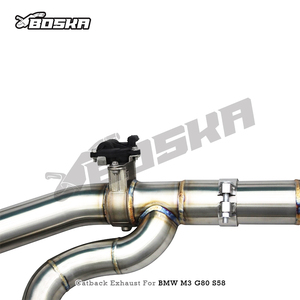 Tuyaux d'échappement OBM T304 Catback pour BMW M2/M3/M4 G87/G80/G82/G8X S58 3.0T 2021-2024, système Valvetronic avec tube intermédiaire en <span class=keywords><strong>Z</strong></span> de longueur égale - Product Image 4
