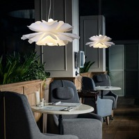 Lustre moderne à LED en forme de fleur pour la maison, le restaurant ou le bar, style simple pour la décoration intérieure de la chambre et de la salle à manger