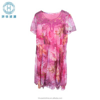 Ventes en gros de robes d'été pour femmes HHRT, polyester, tailles mixtes, styles amples et colorés, en balles de 45 kg, MOQ