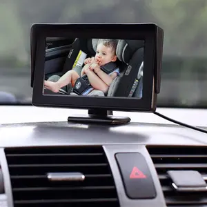 Relee หน้าจอ LCD ขนาด4.3นิ้ว,ระบบแสดงผลในรถยนต์กระจกมองหลังสำหรับตรวจสอบรถยนต์เด็กทารก