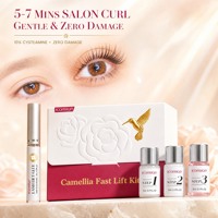 Kit de rehaussement de cils à la cystéamine WFactory Direct, kit de permanente pour cils, système de recourbement rapide longue durée à la kératine de camélia, marque privée