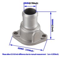 Raccord en T pour tuyau d'eau de voiture, adapté aux modèles Volkswagen Bora, Passat, Polo et Golf, référence 026121145E
