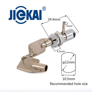 JK012 cctv 디스크 캐비닛 관형 키 잠금 행운의 기계 더블 기능 키 스위치 - Product Image 2